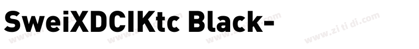 SweiXDCIKtc Black字体转换